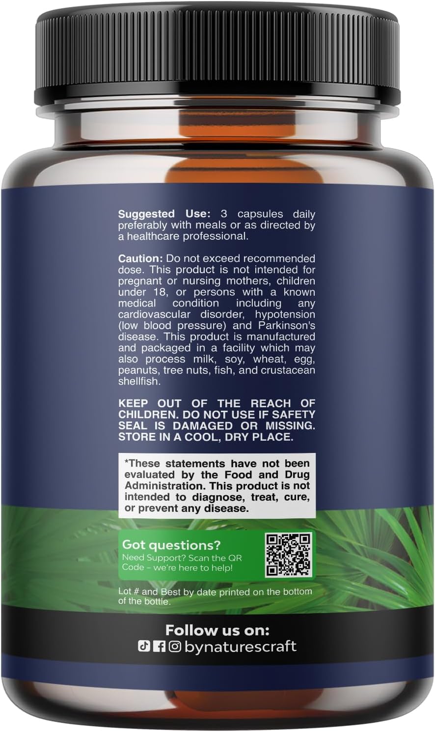 Herbal Prostate Supplement for Men - Potent Pygeum and Saw Palmetto Extract for Urinary Tract Support - Prostate Health Blend with Beta Sitosterol & Green Tea - Nighttime Comfort Support - 90 Count Gsupps Australia