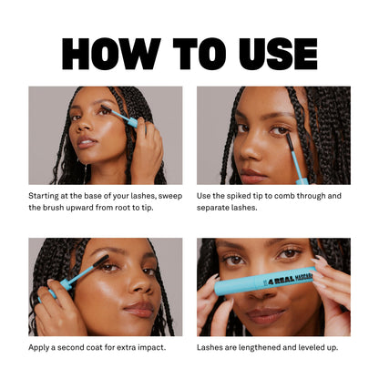Babe Original 4 Real Mascara for Volume, Length & Lift, Black BABE ORIGINAL