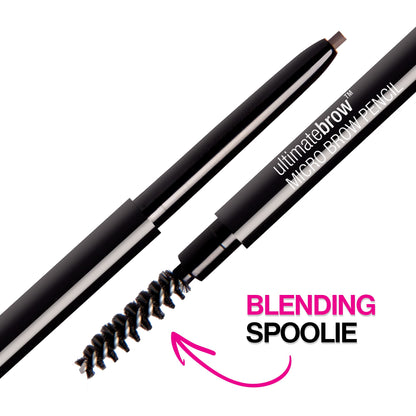 wet n wild Ultimate Brow Micro Eyebrow Retractable Pencil, Dark Brown, Ultra Fine 1.5mm Tip, Draws Tiny Brow Hairs wet n wild