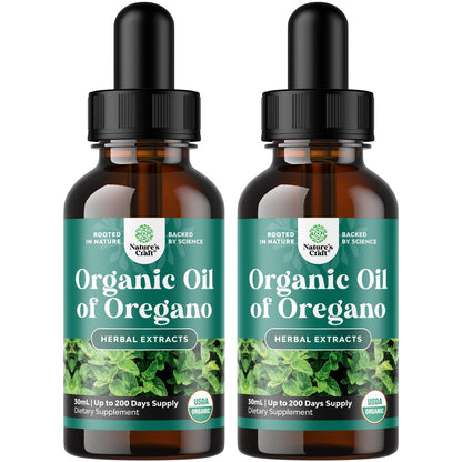 Organic Oregano Oil Drops - Super Concentrated Liquid Oil of Oregano with Carvacrol 60% for Digestion & Immune Support- Liquid Herbal Extract Tincture for Immune Strength & Healthy Intestines -1 Fl Oz Gsupps Australia