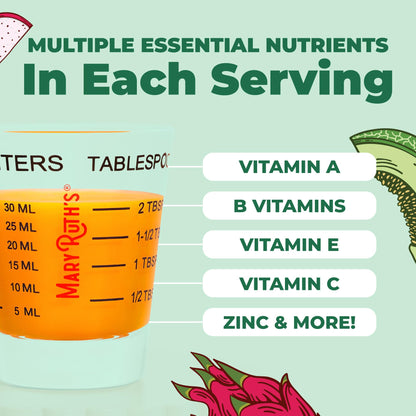 MARYRUTH'S Liquid Multivitamin + Hair Growth | Biotin 10000mcg | Lustriva Hair Growth Supplement | Clinically Tested in Women for Thicker Hair MARYRUTH'S