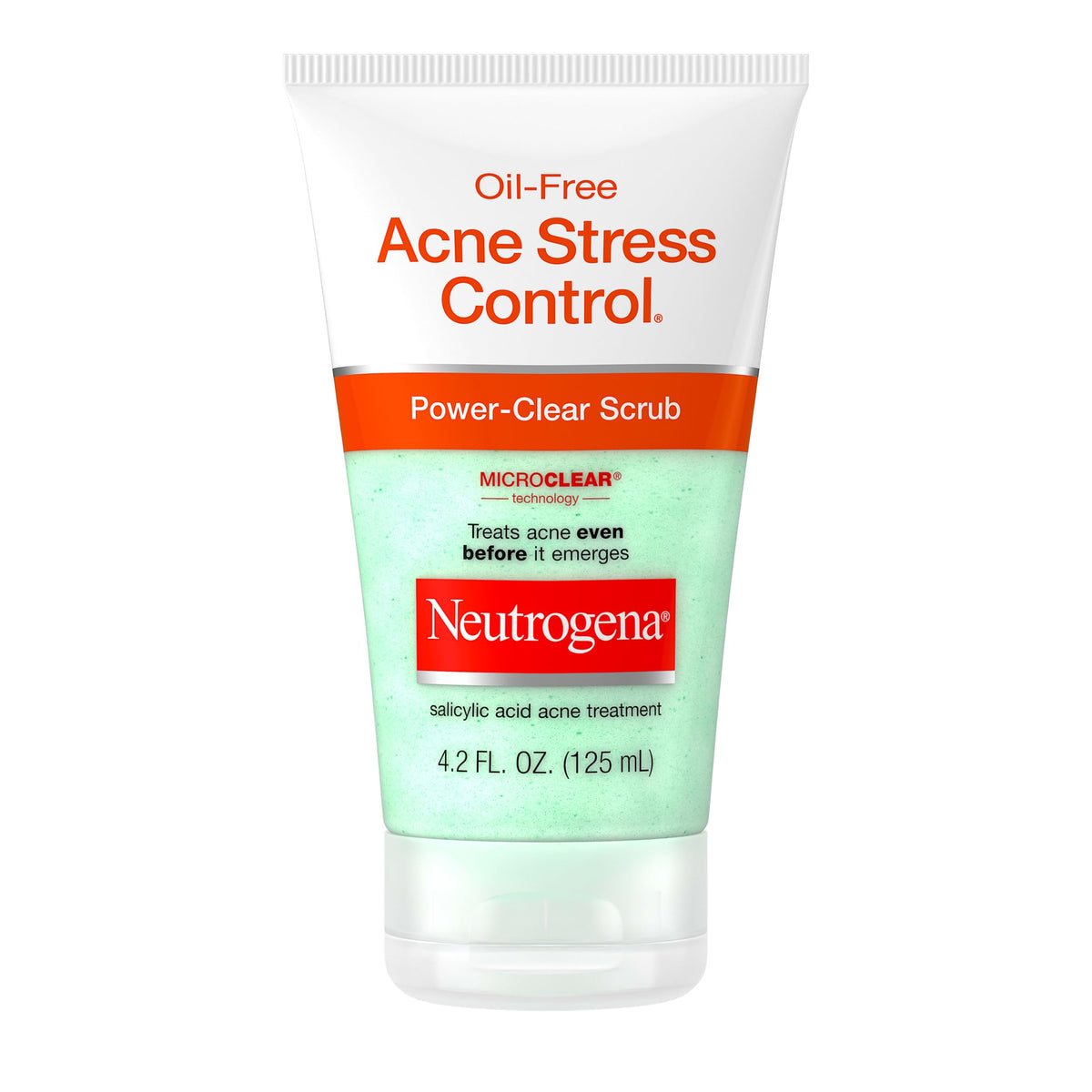 Neutrogena Oil Free Acne Stress Control Power Clear Face Scub, 4.2 fl oz Neutrogena