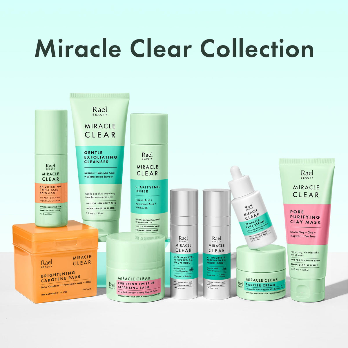 Rael Miracle Clear Facial Cleanser Face Wash (Cleansing Balm, 1.69 oz) Rael