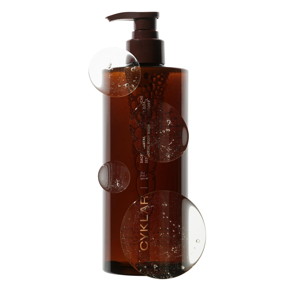CYKLAR Sensorial Multi-Oil Body Wash Cleanser, Sacred Santal 16.5 Fl Oz CYKLAR