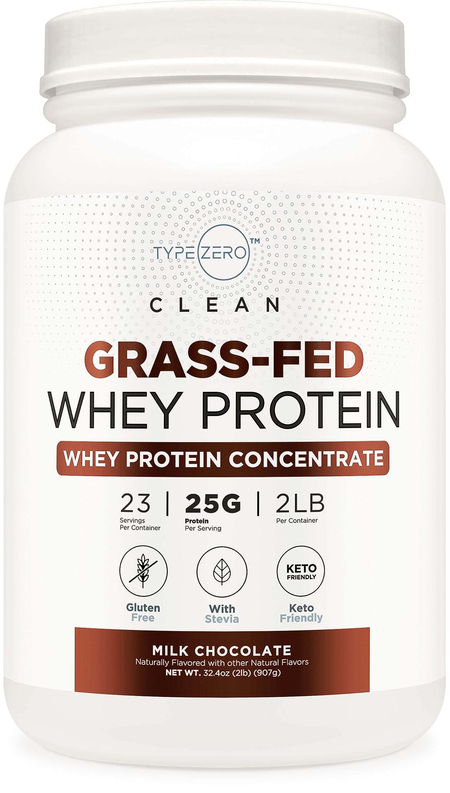 Type Zero Grass Fed Whey Protein Concentrate Powder (Chocolate, 2LBS) - Gluten Free Type Zero buy australia supplements