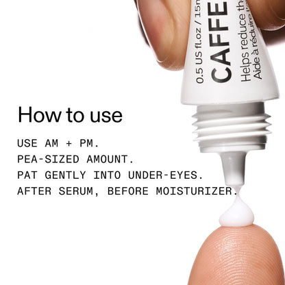 The INKEY List Caffeine Eye Cream, Reduce Eye Puffiness and Dark Circle, Blur Fine Lines, 0.5 fl oz The INKEY List