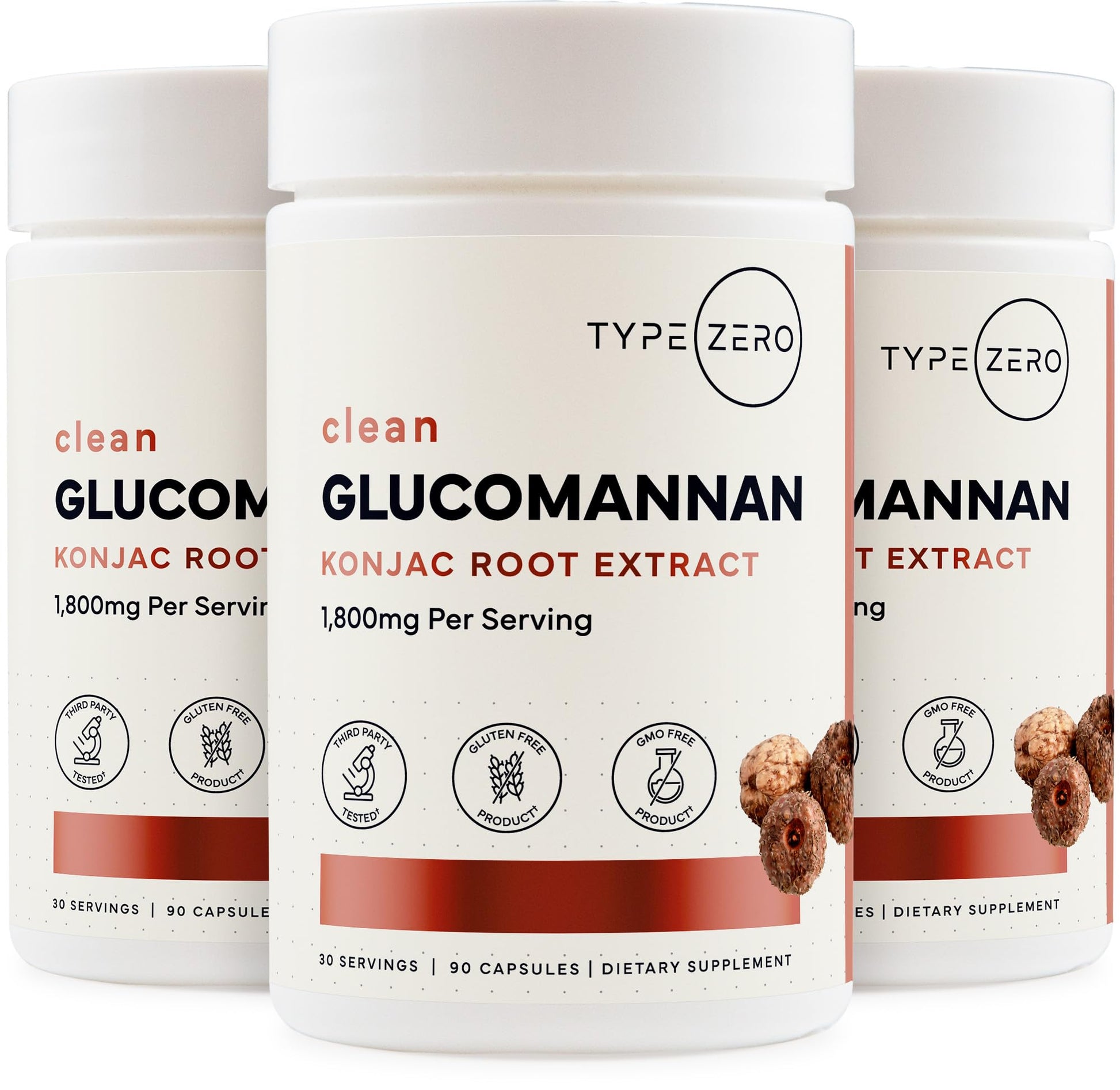 Type Zero Clean Glucomannan Konjac Root Extract (90 Capsules)(1,800 MG Per Serving) - 30 Servings, Non-GMO, Gluten Free Type Zero buy australia supplements