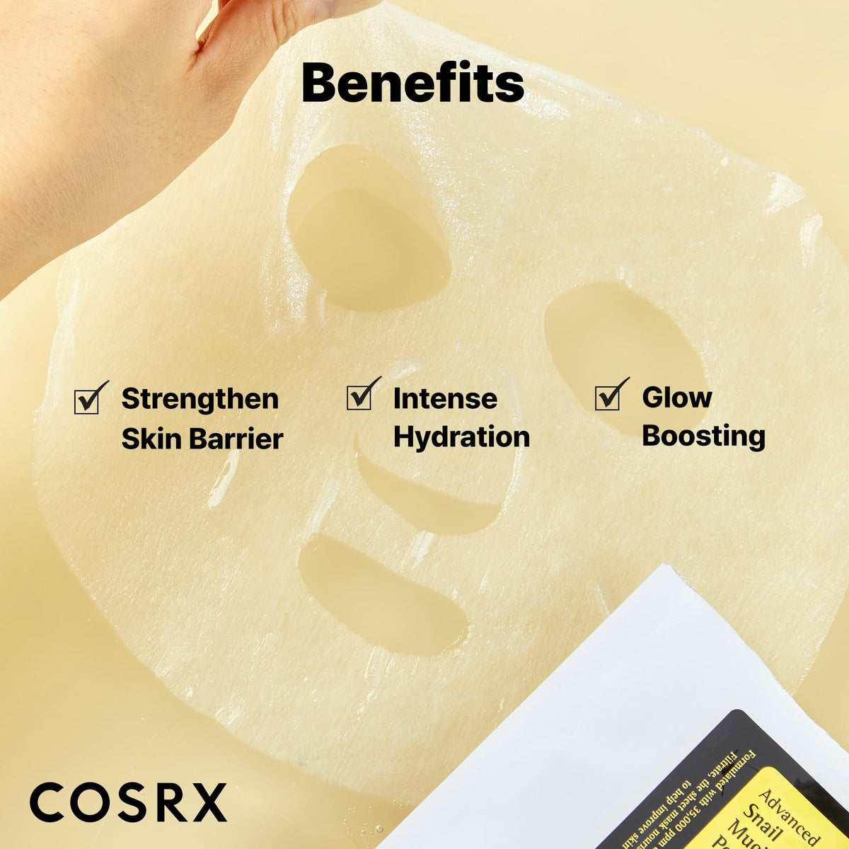 COSRX Snail Mucin Sheet Mask 10 EA with Snail Mucin Serum COSRX