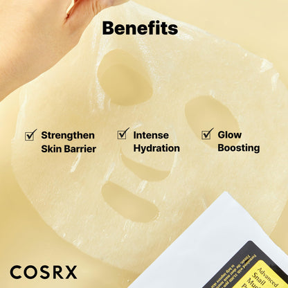 COSRX Snail Mucin Sheet Mask 10 EA with Snail Mucin Serum COSRX