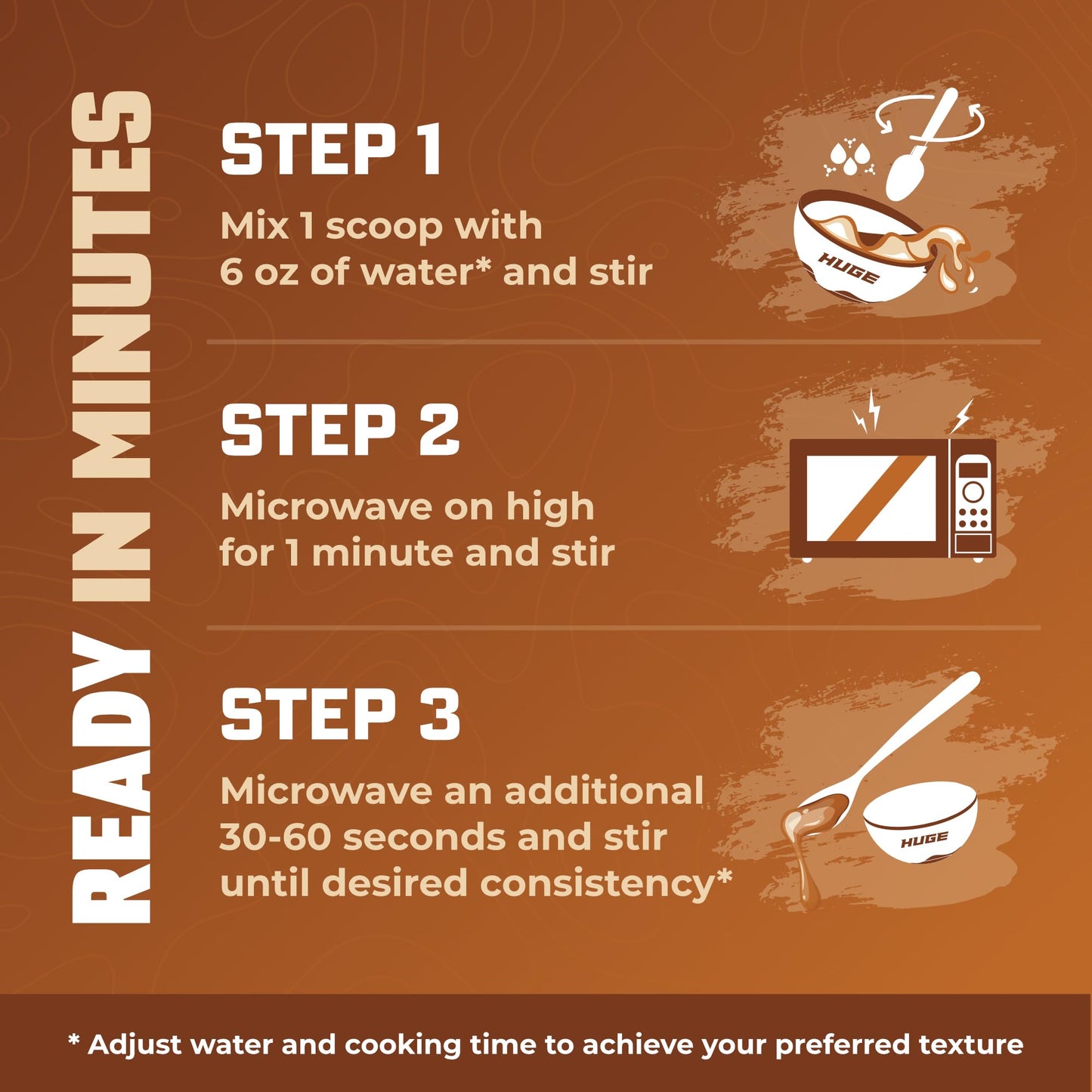 Huge Creamy Rice, Maple Brown Sugar, Rice Cereal (Cream of Rice Style), Quick & Easy Preparation, Fast-Digesting Carbohydrates, Sugar-Free, Creamy Texture, Pre & Post Workout Fuel, 30 Servings
