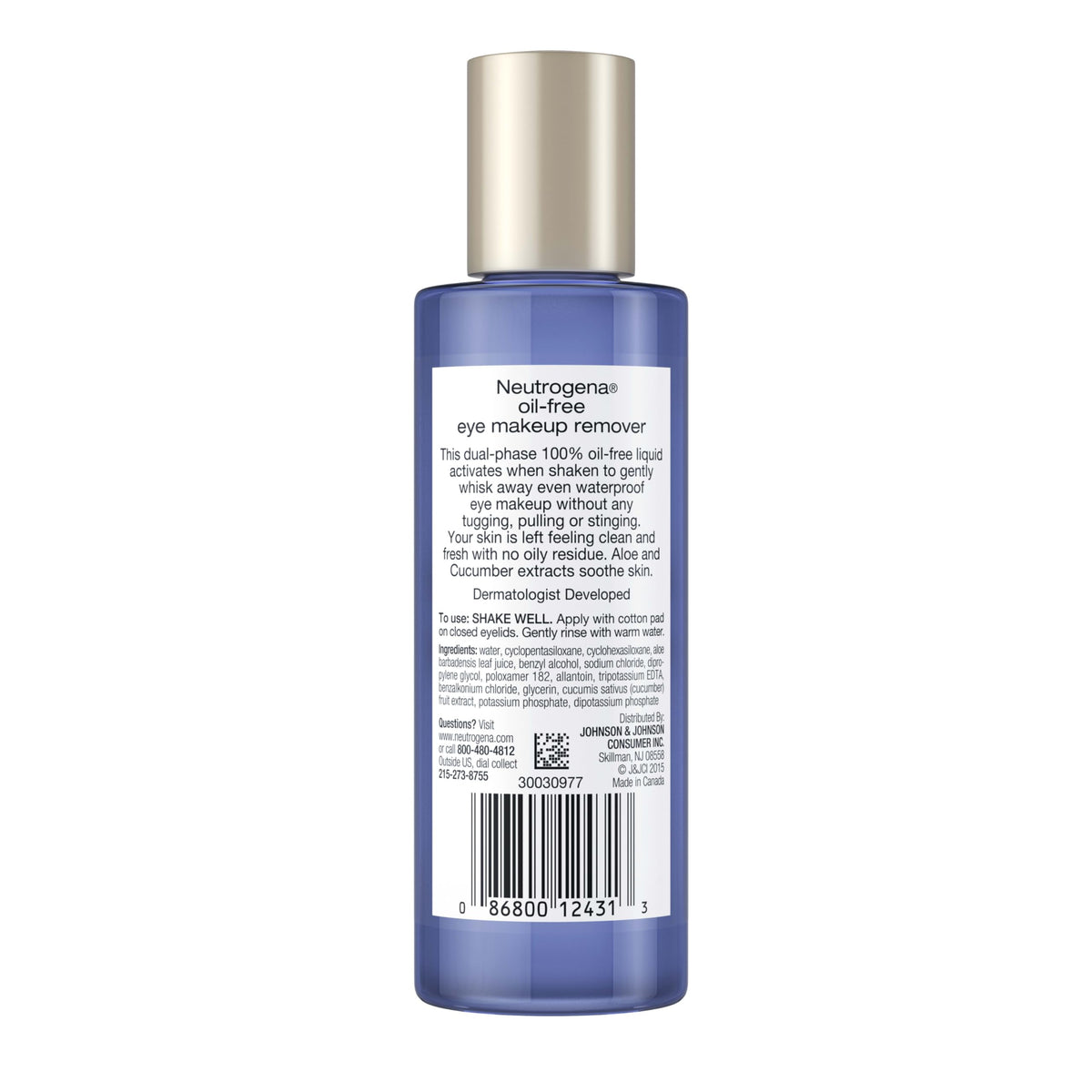 Neutrogena Gentle Oil-Free Eye Makeup Remover & Cleanser, 3.8 fl oz Neutrogena