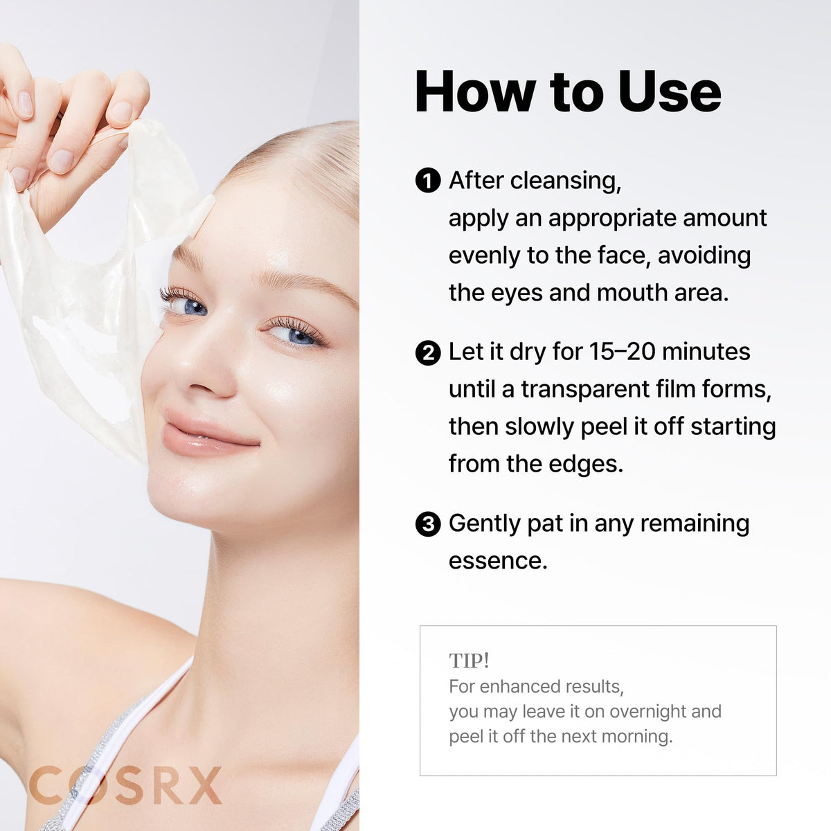 COSRX PDRN Exosome Overnight Face Mask, Korean Glass Skin Glow, 1.69 fl oz COSRX