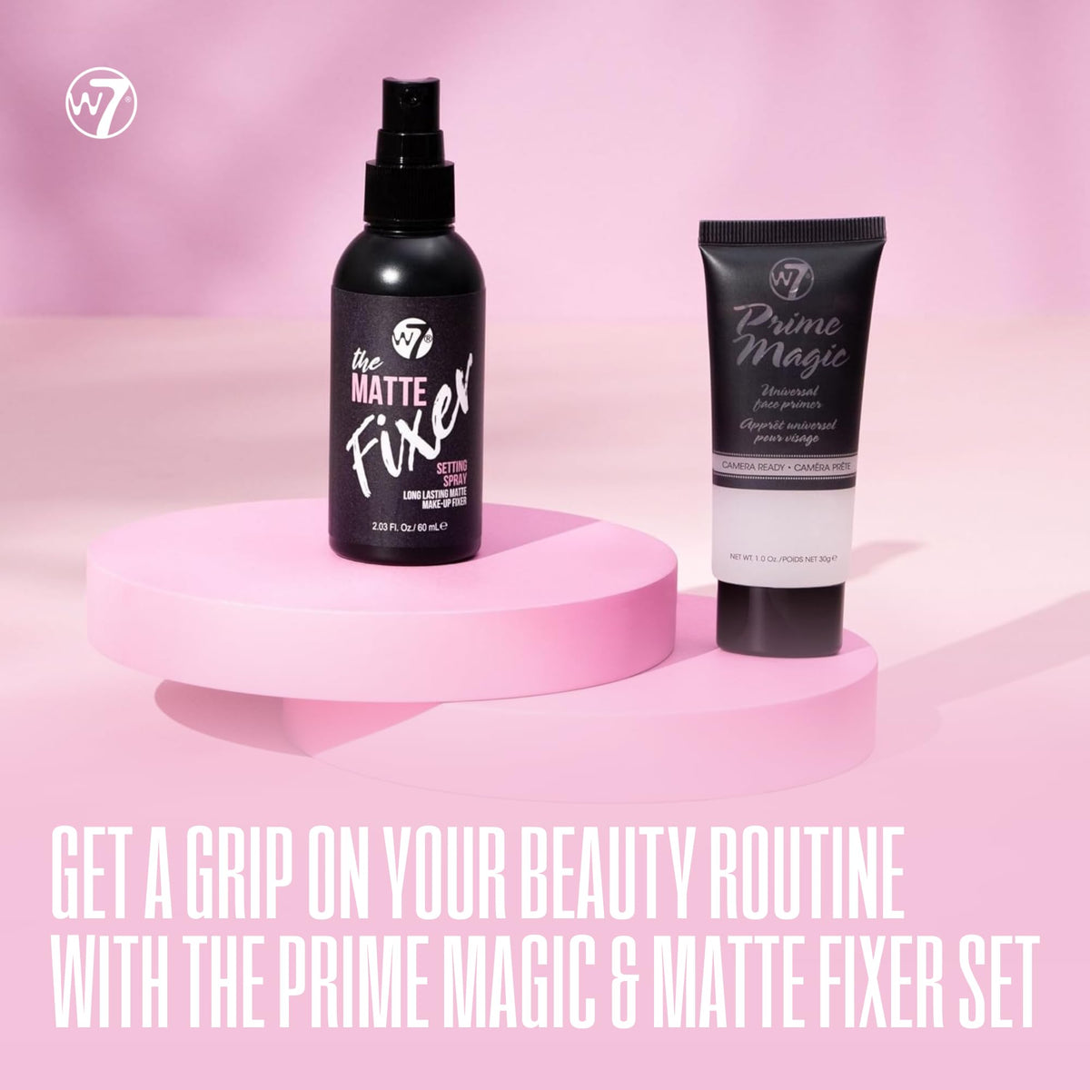 W7 Prime Magic and The Fixer Matte Duo - Primer and Setting Spray W7
