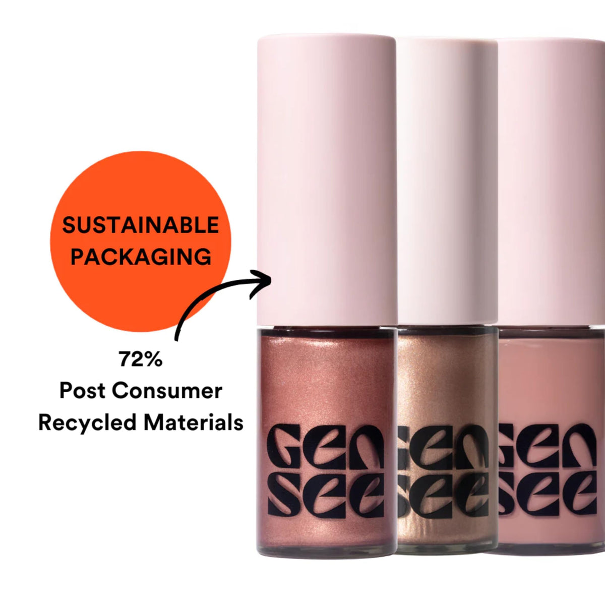 Gen See Mixed Media Matte Liquid Eyeshadow, Rose Water Cream Eye Makeup Gen See