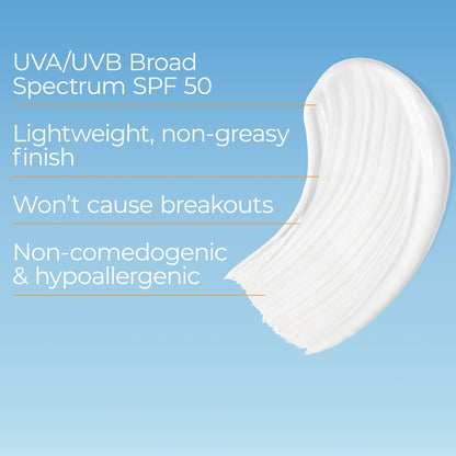 Eucerin Sun Clear Skin Face Sunscreen Lotion SPF 50 for Acne Prone and Oily Skin, Lightweight Sunscreen with Oil-Absorbing Minerals Eucerin