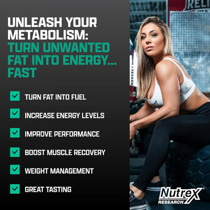 Nutrex Research L Carnitine 3000 - Clinically Dosed L-Carnitine Liquid for Energy, Metabolism & Muscle Recovery - Delicious Strawberry Watermelon - No Sugar, No Carbs Nutrex Research