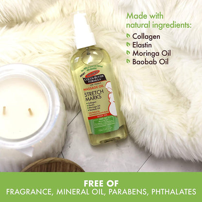 Palmer's Stretch Marks Massage Oil for Pregnancy & Weight Changes (3.4 Oz) Palmer's