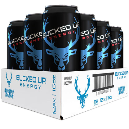 Bucked Up Energy Drink 300mg (Blood Raz) (12 CT)