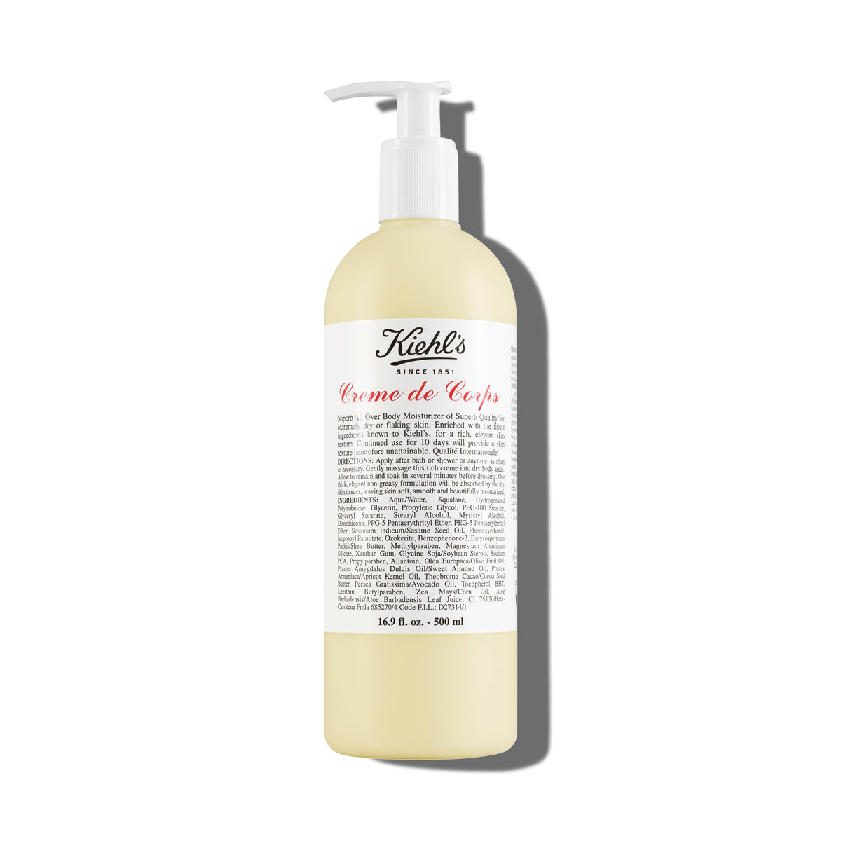 Kiehl's - Creme de Corps Body Lotion, Fast Hydration - 16.9 fl oz Kiehl's