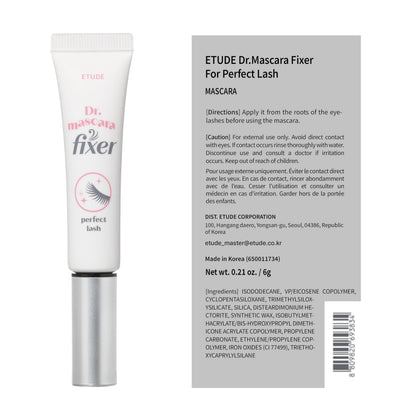 ETUDE Dr. Mascara Fixer for perfect lash, Mascara primer, Curl Hold ETUDE
