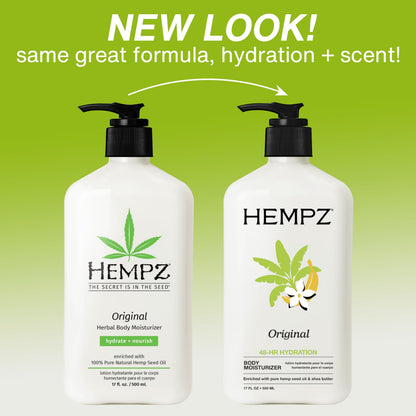 Hempz Original Moisturizing Body Lotion - 17 Fl Oz (2-Pack) Hempz