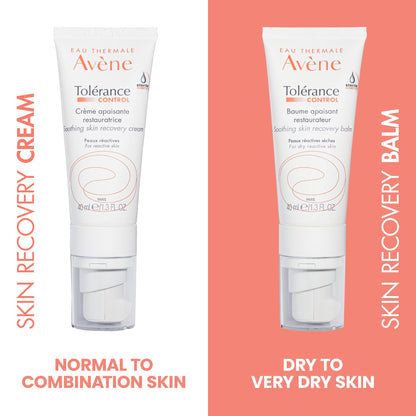 Avène Tolerance Control Soothing Recovery Cream, Sensitive Skin, 1.3 oz Eau Thermale Avène