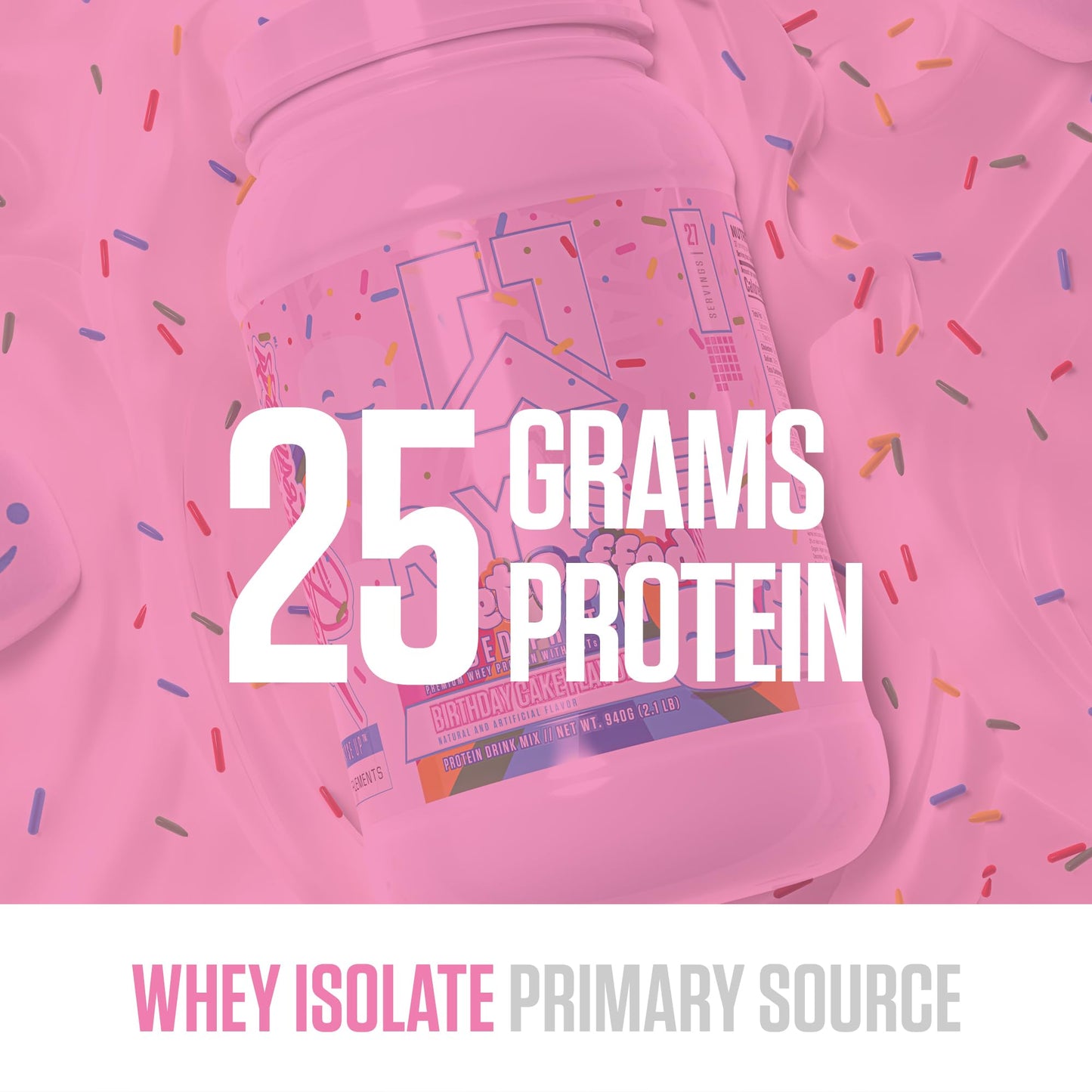 RYSE Loaded Protein Powder - Jet-Puffed Marshmallow - 25g Whey Protein Isolate & Concentrate with Prebiotic Fiber & MCTs - Low Carb, Low Sugar, Digestive-Friendly - 27 Servings / 2 lb Tub