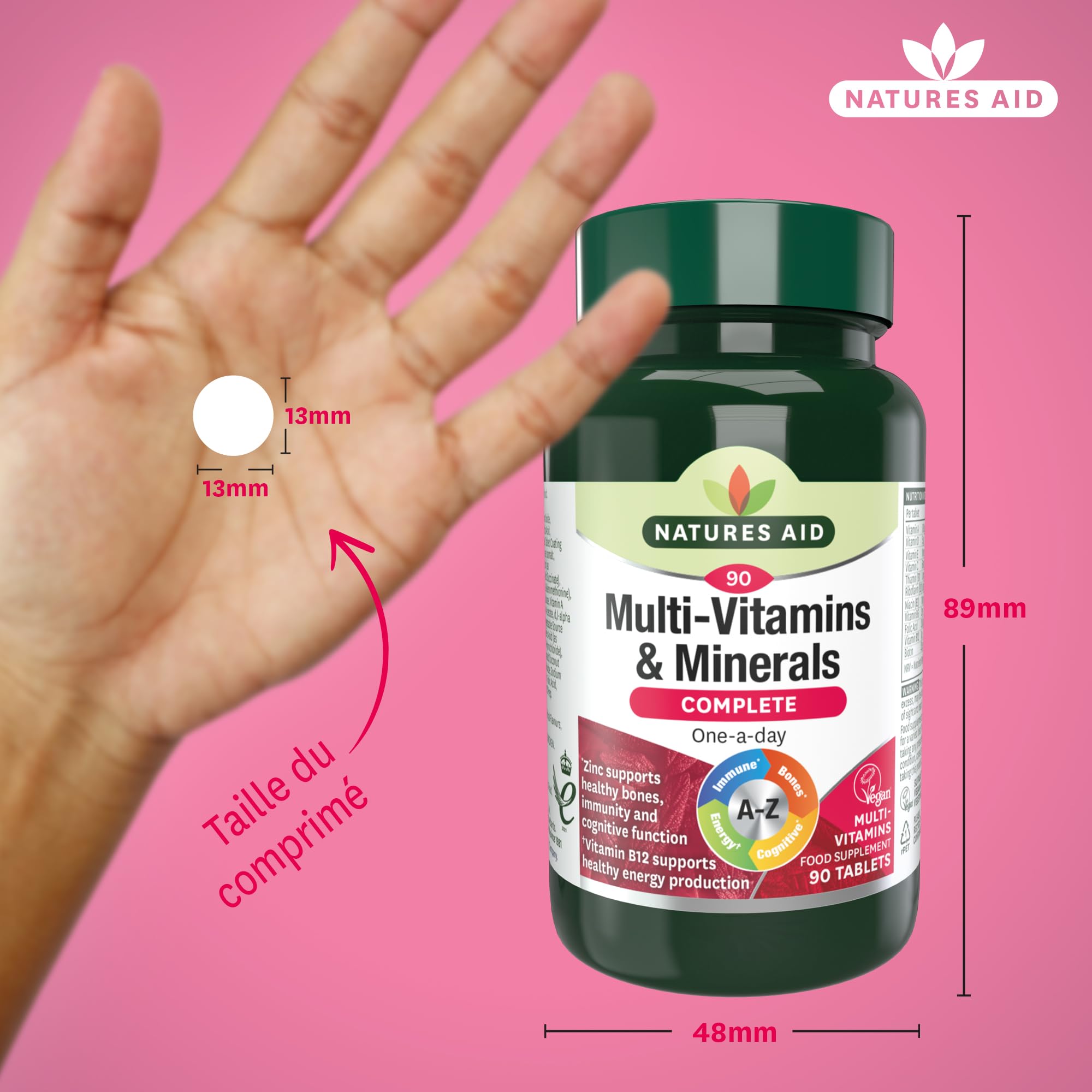 Natures Aid Multivitamins and Minerals, 90 Count (Pack of 1), (Packing may vary) natures aid buy australia supplements