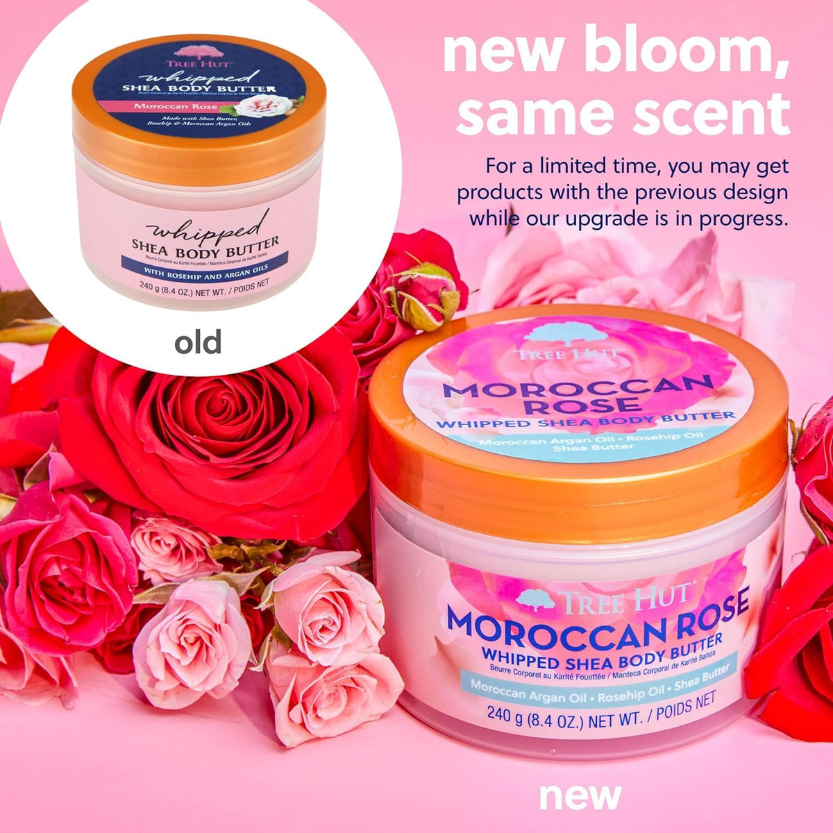 Tree Hut Whipped Shea Body Butter, Moroccan Rose, 8.4 Oz Tree Hut