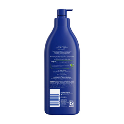 NIVEA Essentially Enriched Body Lotion, Very Dry Skin, Almond Oil, 16.9 Oz NIVEA