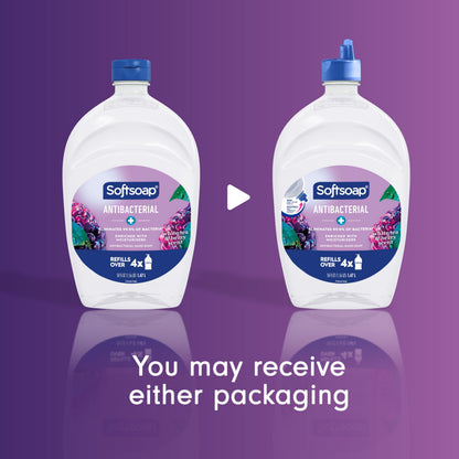 Softsoap Antibacterial Liquid Hand Soap, White Tea & Berry Scent, 50 fl oz Softsoap