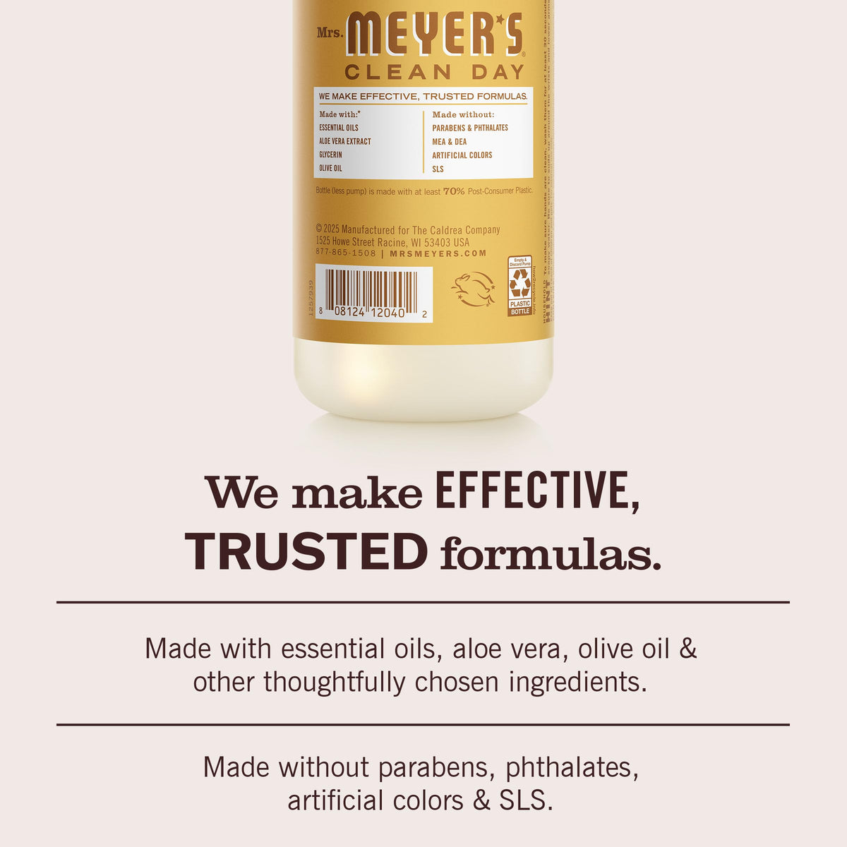MRS. MEYER'S CLEAN DAY Hand Soap, Honeycomb Scent, 12.5 Fl Oz Bottle Mrs. MEYER'S