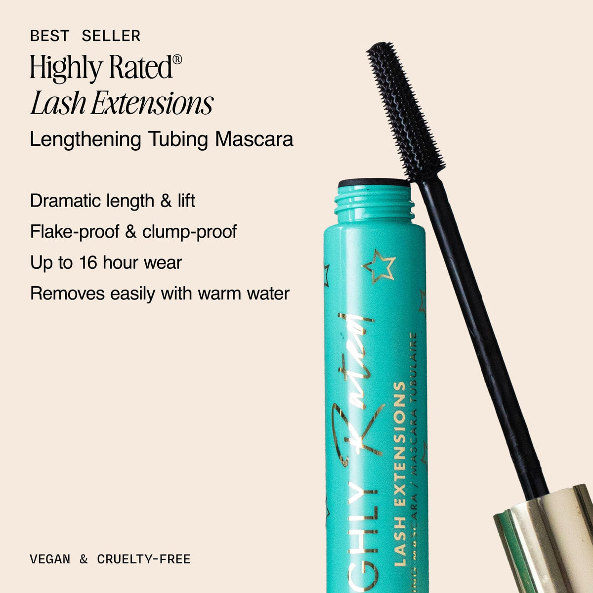 Milani Highly Rated Tubing Mascara for Length, No Smudge Mascara - Black Milani