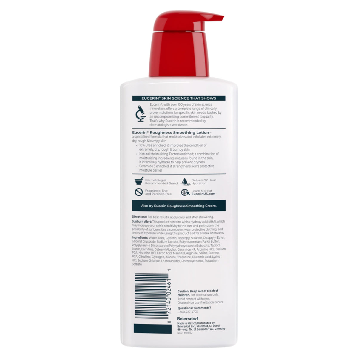 Eucerin Roughness Smoothing Lotion with Urea, 16.9 FL OZ Eucerin