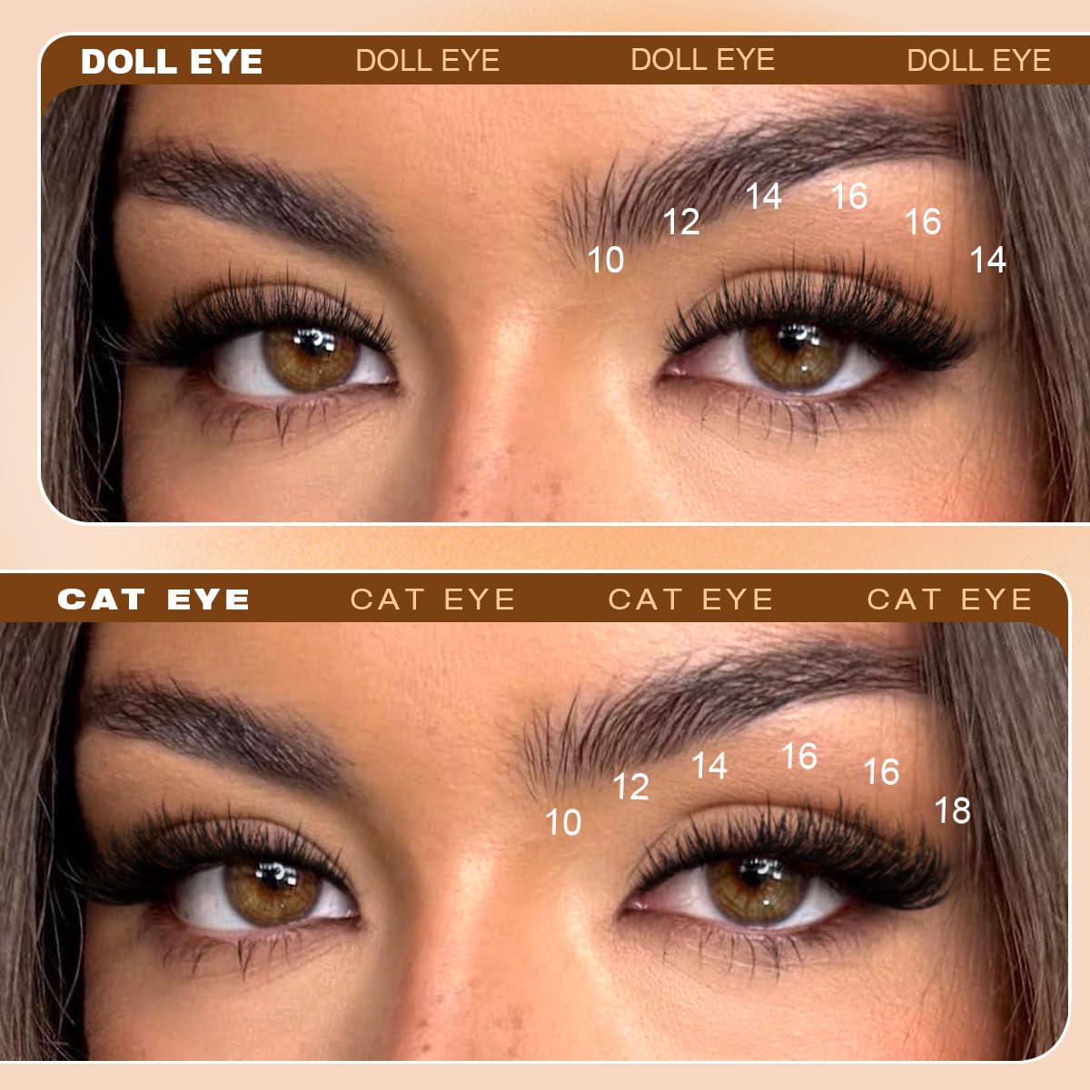 Kiromiro Fluffy Lash Clusters Wispy Cluster Eyelash Extensions 10–18mm Fairy Volume 3D D Curl DIY Lash Clusters 156pcs Thin Band Soft Individual Lashes Kiromiro