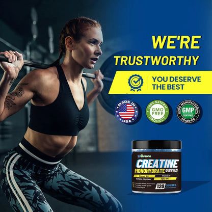 inGreens Creatine Monohydrate Gummies 6g per Serving, Sugar Free Creatine Supplements for Men & Women, Chewable Creatine for Muscle Growth, Strength, Energy inGreens