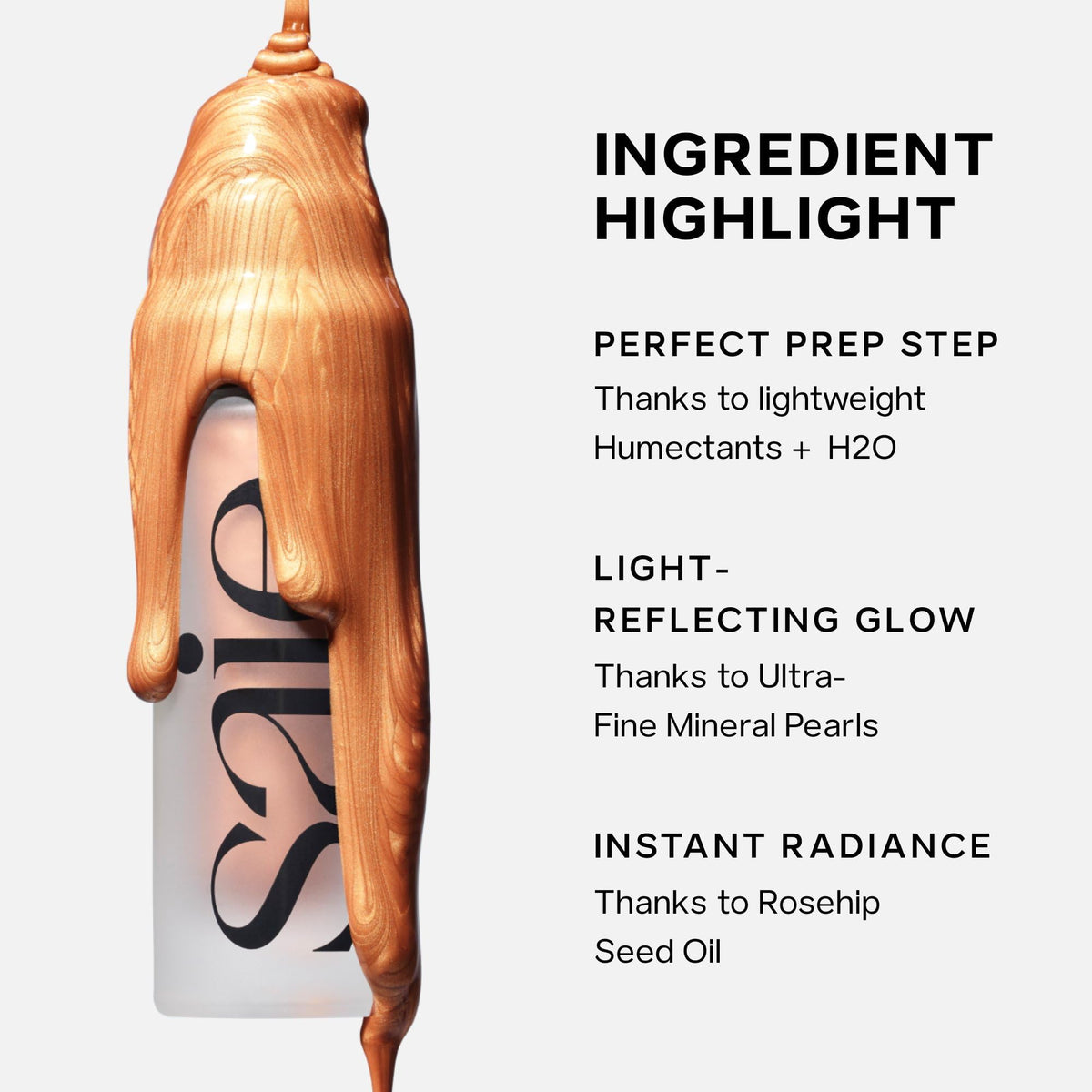 Saie Mini Glowy Super Gel Illuminating Face Makeup Primer, Starglow (.5 oz) Saie