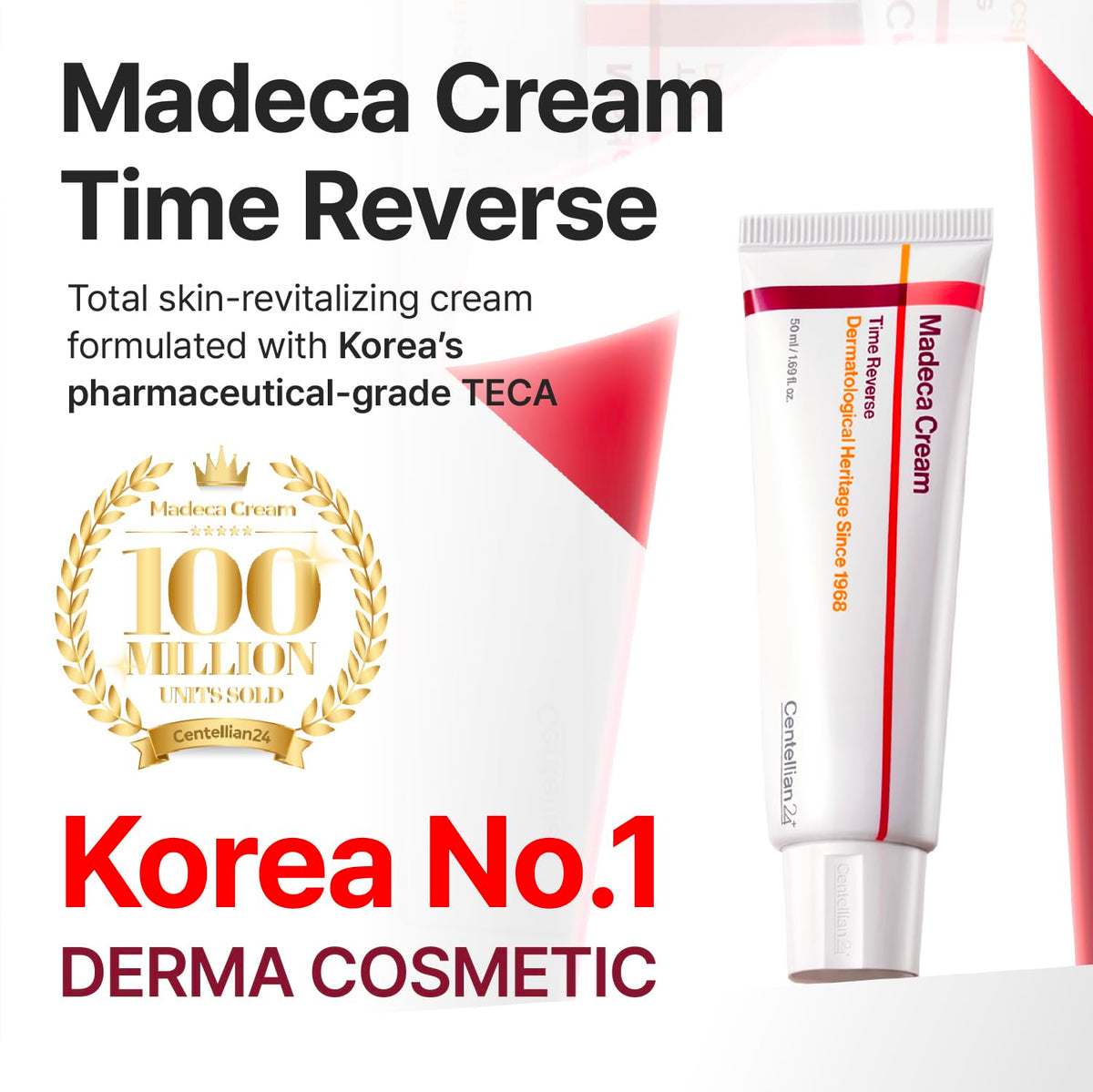 CENTELLIAN 24 Madeca Cream Time Reverse, TECA Anti-Aging Moisturizer CENTELLIAN 24
