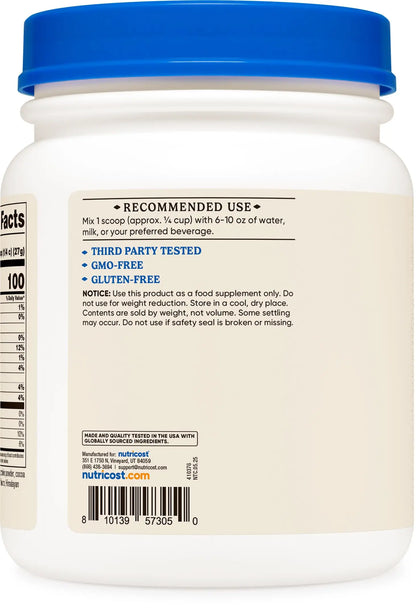 Nutricost Beef Bone Broth Protein Powder Chocolate (20 Servings) - Gluten-Free, GMO-Free Nutricost