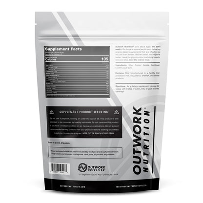 Outwork Nutrition Whey Isolate Protein Powder - Accelerates Muscle Building & Recovery - Low Lactose, Gluten-Free - Post Workout Supplement - Enhanced Protein Synthesis, Vanilla, 1.6lbs