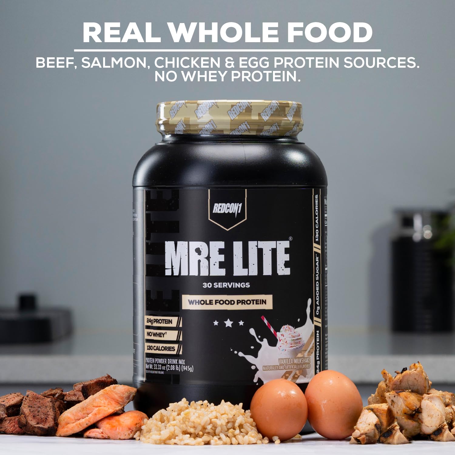 REDCON1 MRE Lite Whole Food Protein Powder, Oatmeal Chocolate Chip - Low Carb REDCON1Buy Supplements Australia