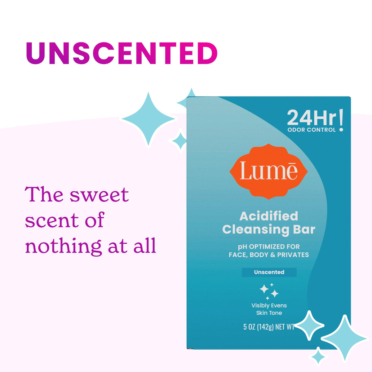 Lume Acidified Body Cleansing Bar - 5 oz (Unscented) Lume