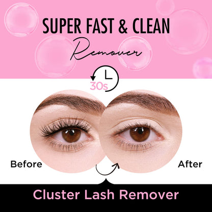 BEPHOLAN Cluster Lash Glue Remover 100ml, Makeup Remover for Sensitive Eyes BEPHOLAN