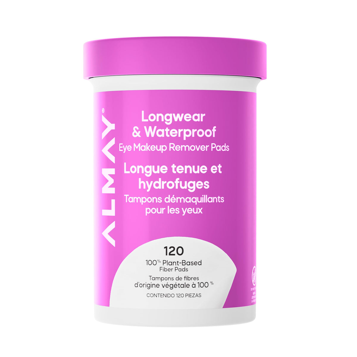 Almay Longwear & Waterproof Eye Makeup Remover Pads, 120 Count Almay