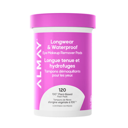 Almay Longwear & Waterproof Eye Makeup Remover Pads, 120 Count Almay