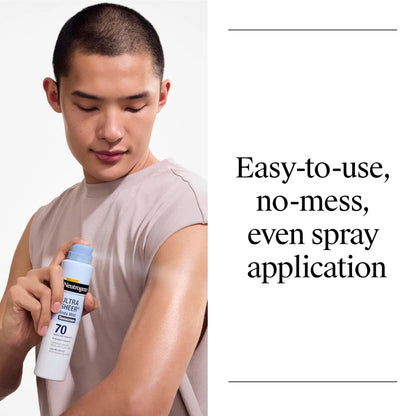 Neutrogena Ultra Sheer Dry Touch Sunscreen Spray, SPF 70, 3 x 5 oz Neutrogena