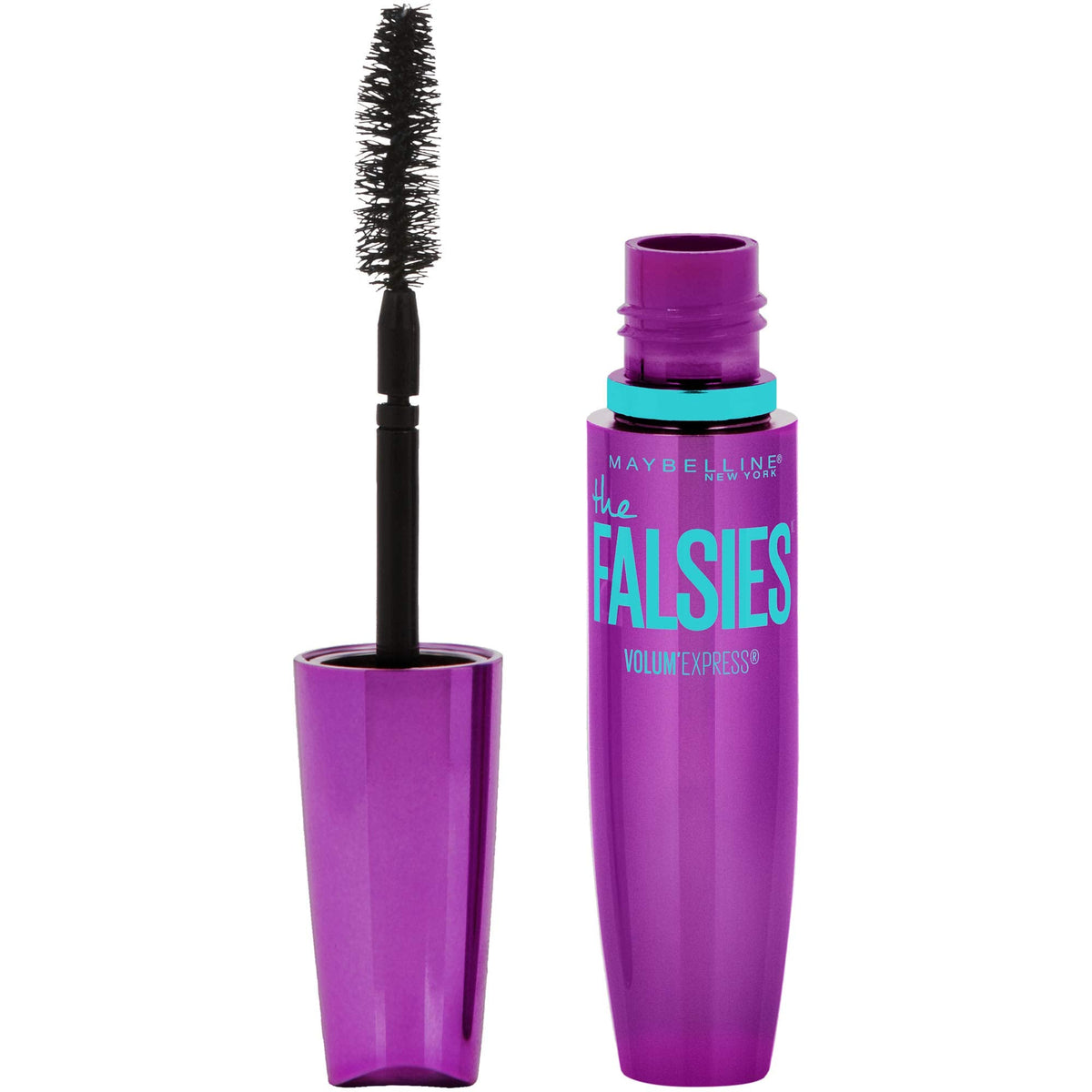 Maybelline Volum' Express Falsies Volumizing, Washable Mascara, Blackest Black, 1 Count MAYBELLINE