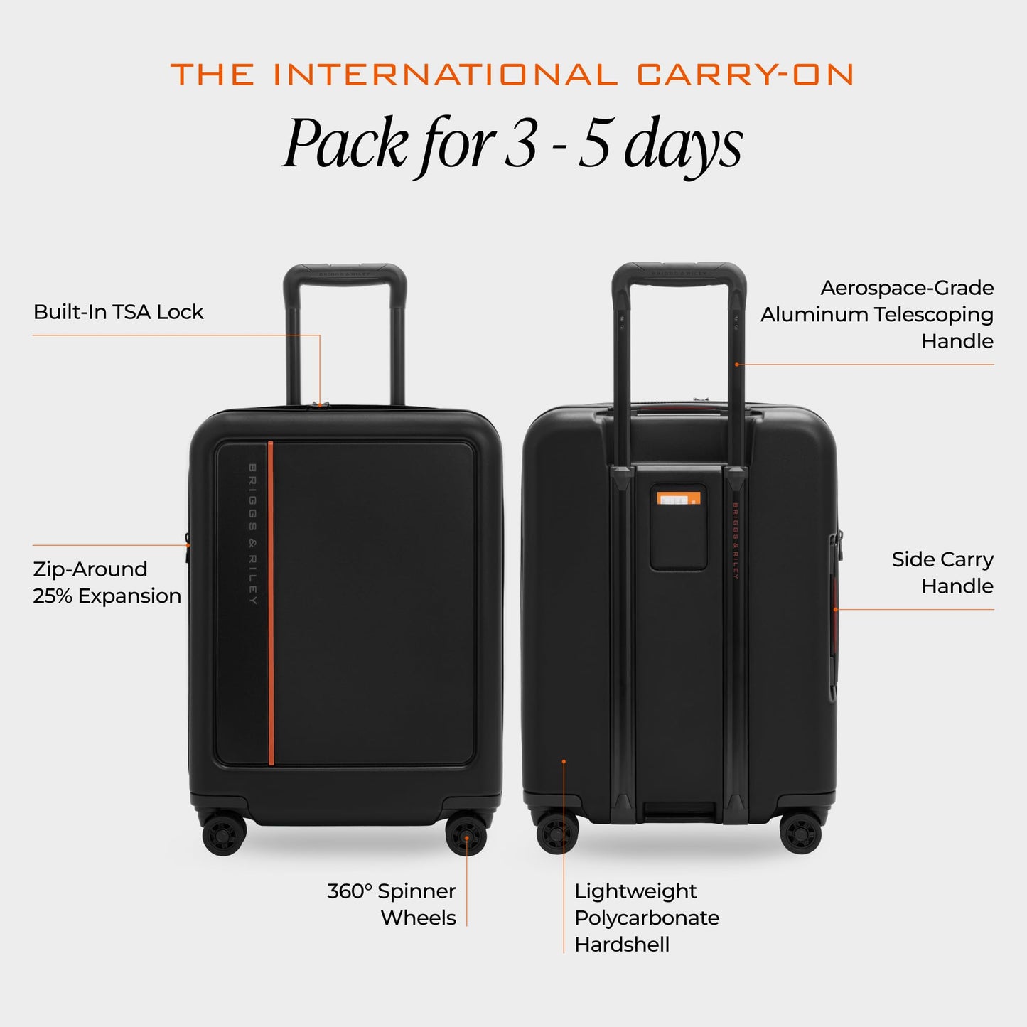 Briggs & Riley ZDX Global Softside Carry-On Spinner, Black Gsupps Australia