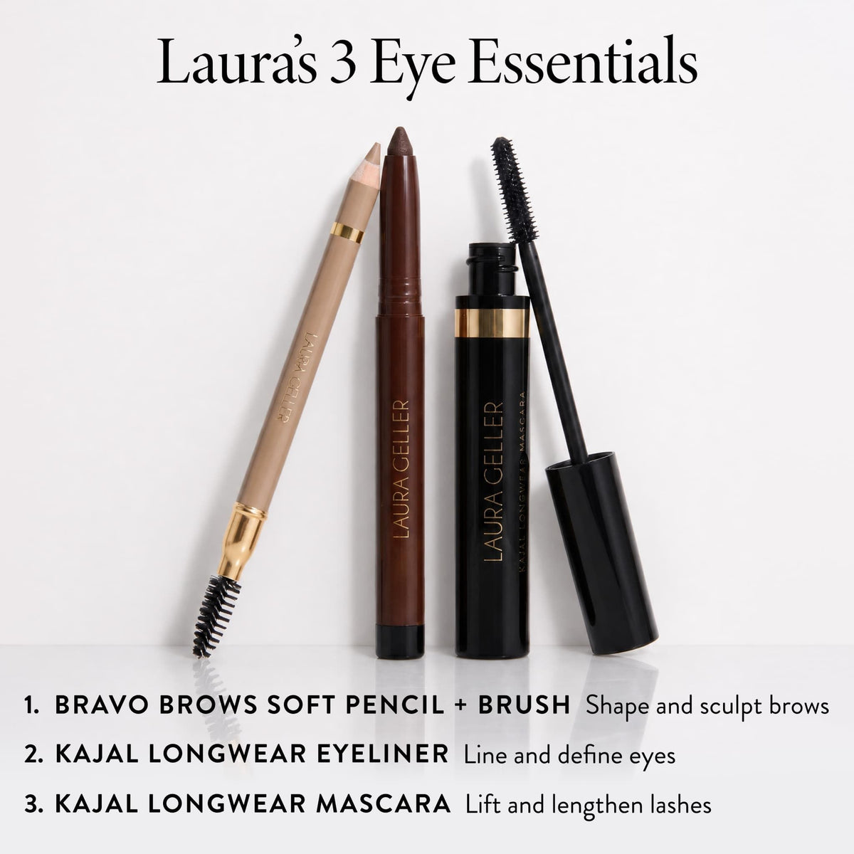 LAURA GELLER Kajal Longwear Mascara – Black – Lengthen & Define LAURA GELLER NEW YORK
