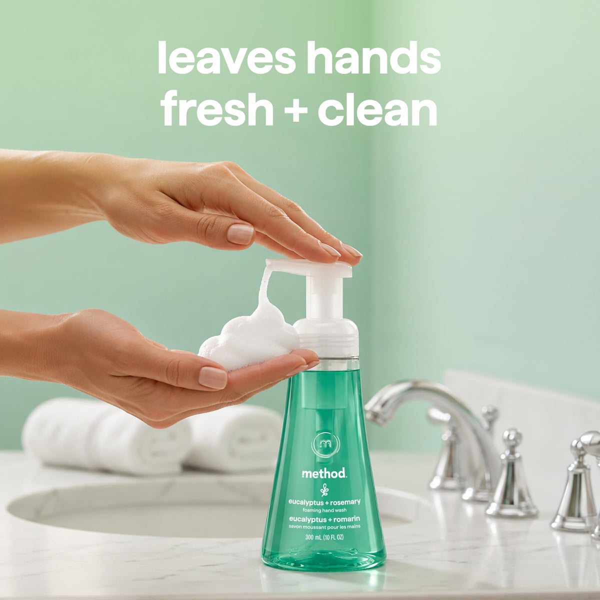 method Foaming Hand Wash, Eucalyptus + Rosemary, 10 fl oz, 3 pack Method